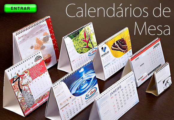 Calendário de mesa personalizado Elograf