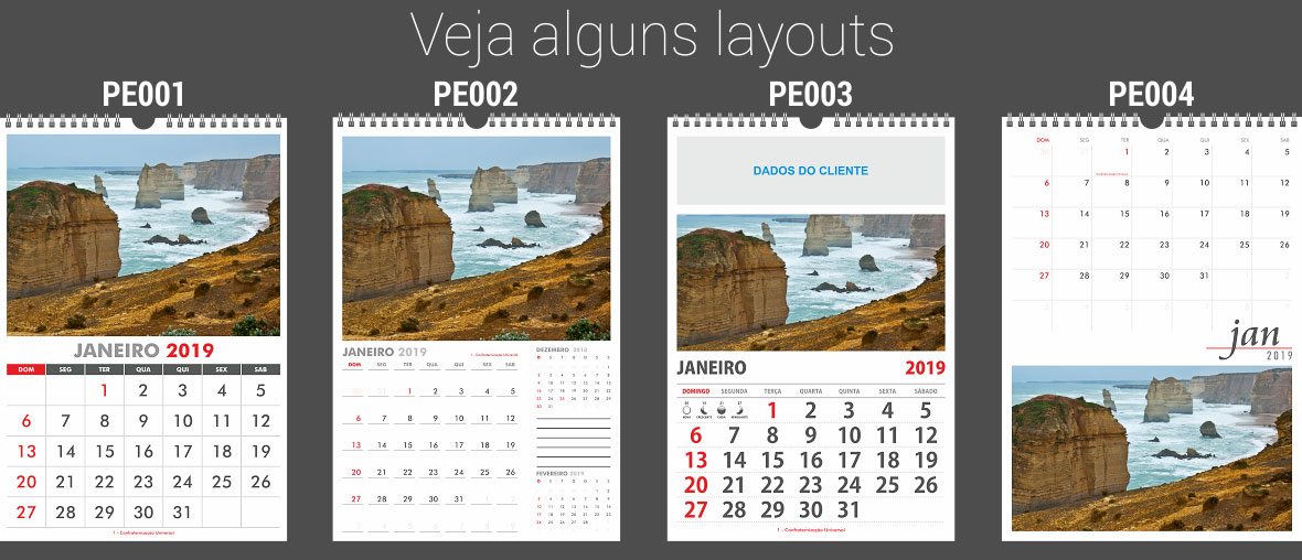 Modelo Colmeia de Calendário de Parede Modelo Colmeia de Calendário de Parede