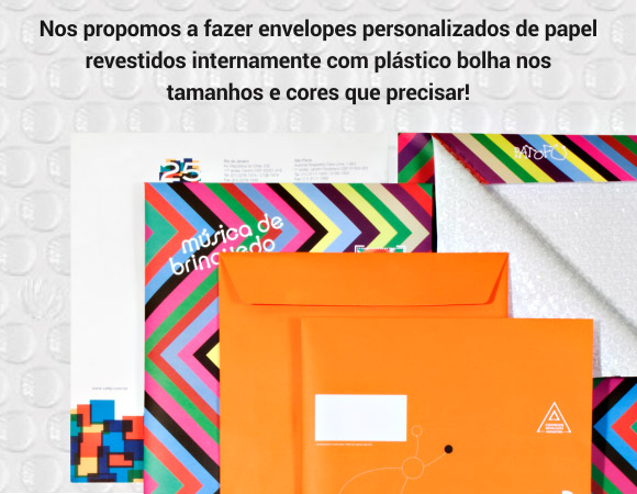 Envelopes Bolha Personalizados Elograf