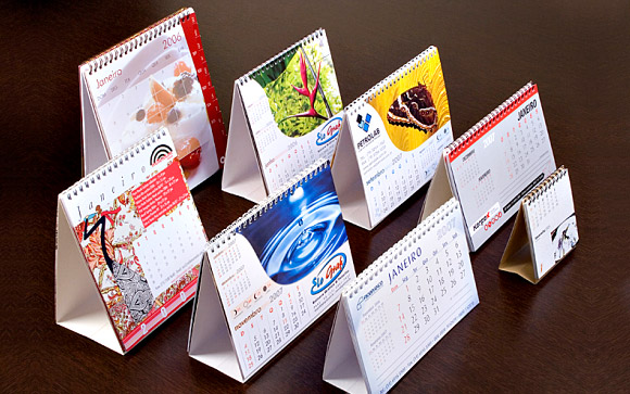 Calendários de Mesa Personalizados