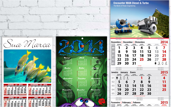 Calendários de Parede Personalizados